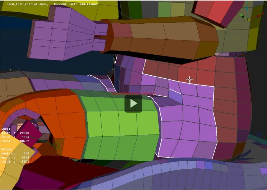 假人模型安全带的建立